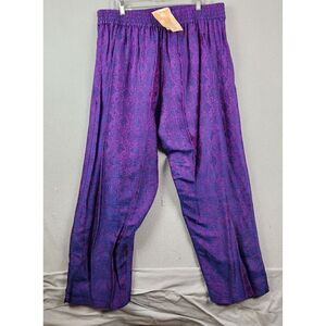 Endless Knot Art Purple Pullon Casual Beach Pants Women's One Size